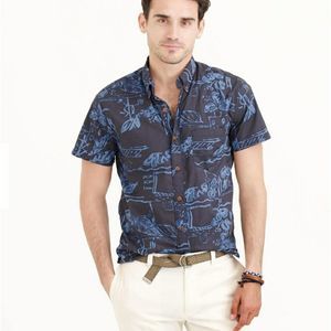 J. Crew Secret Wash Batik Button Up Size Small